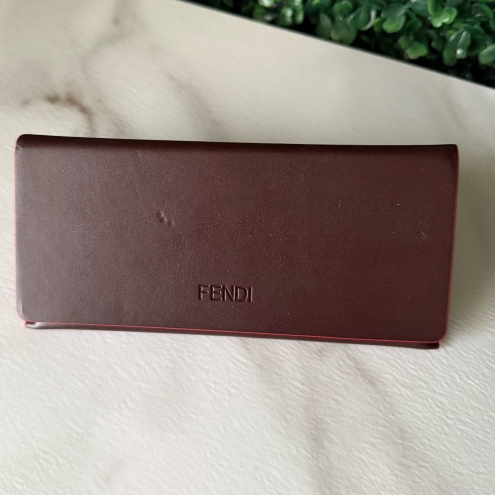 Fendi Brown Sunglasses Case & Dustcloth